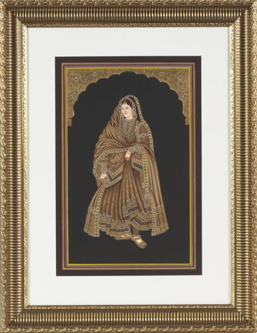 Queen With Gold Embossing & Semi Precious Stone (Free Shipping)