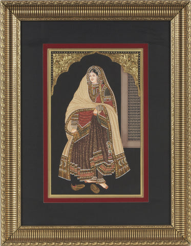 Queen With Gold Embossing & Semi Precious Stone (Free Shipping)