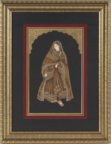 Queen With Gold Embossing & Semi Precious Stone (Free Shipping)