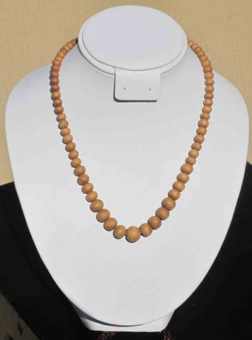 Sandal wood Beaded Necklace Small