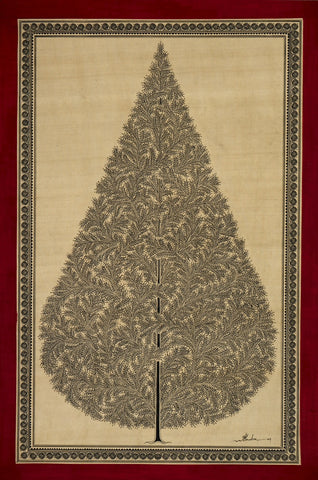 Pattachitra Tree of LifePCT3-Turmeric Art