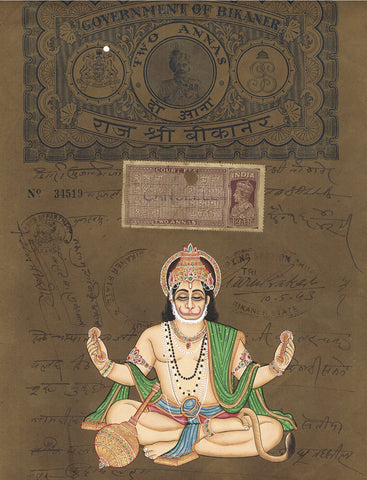 Antique Stamp AN016-Turmeric Art