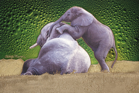 Jeurgen Aldag Painting He'S Not Heavy - Turmeric Art