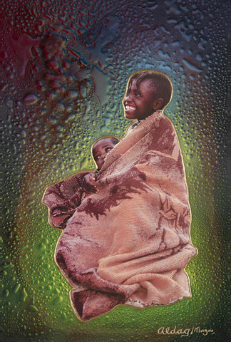 He'S My Brother Original Fine Arts Painting By Jeurgen Aldag - Turmeric Art