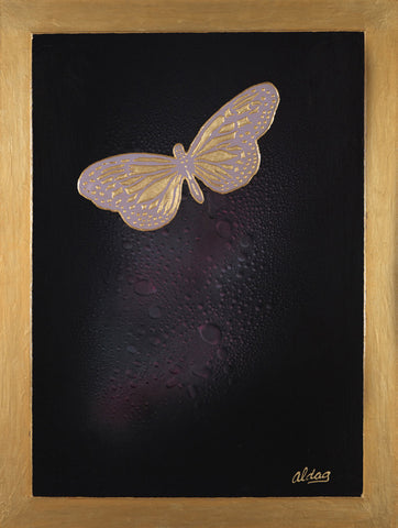 Jeurgen Aldag Original Painting Butterfly - Turmeric Art