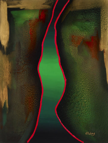 Nile Original Fine Arts Painting By Jeurgen Aldag - Turmeric Art