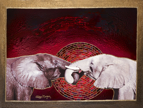 Two Become One Original Fine Arts Painting By Jeurgen Aldag - Turmeric Art