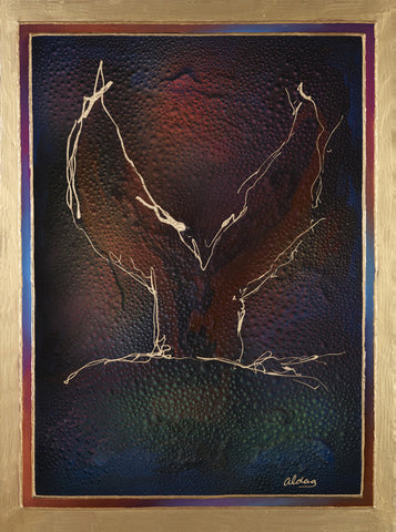 Whale Tail Original Fine Arts Painting By Jeurgen Aldag - Turmeric Art