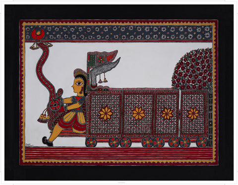 Madhubani Series MBC020-Turmeric Art