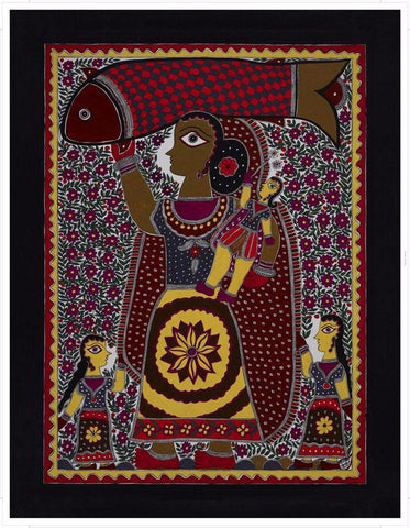 Madhubani Series MBC028-Turmeric Art