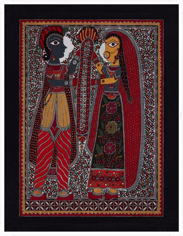 Madhubani Series MBC033-Turmeric Art