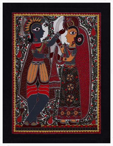 Madhubani Series MBC034-Turmeric Art
