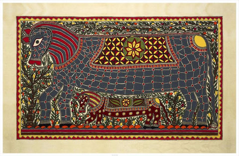 Madhubani Series MBC07-Turmeric Art