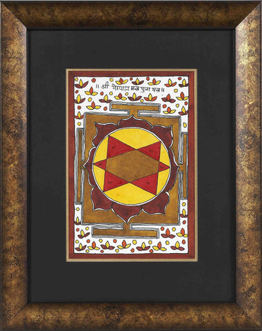 Madhubani Series MBE013-Turmeric Art