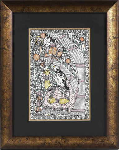Madhubani Series MBE016-Turmeric Art