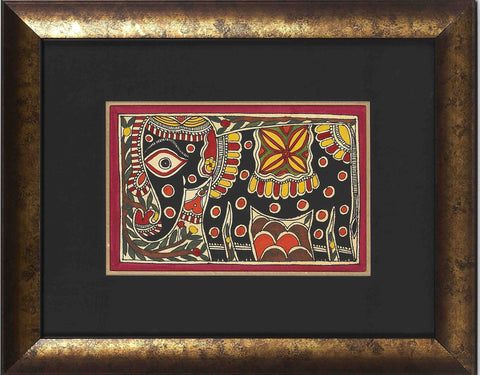 Madhubani Series MBE017-Turmeric Art