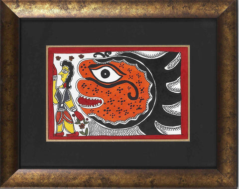 Madhubani Series MBE019-Turmeric Art