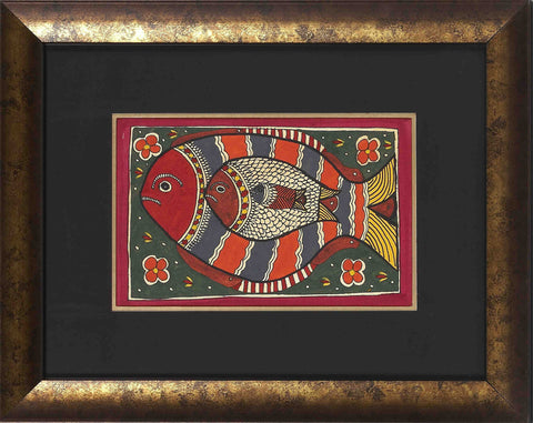 Madhubani Series MBE026-Turmeric Art