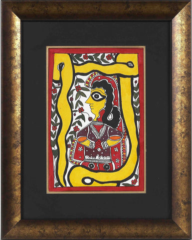 Madhubani Series MBE06-Turmeric Art