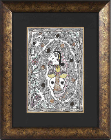 Madhubani Series MBE09-Turmeric Art