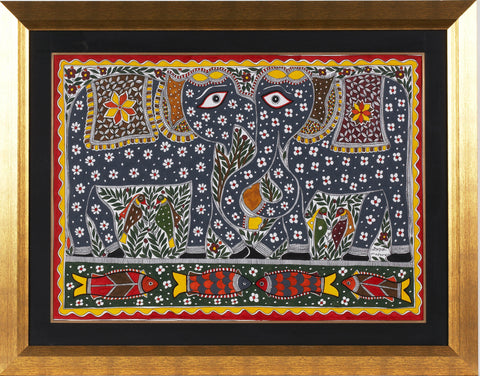 Madhubani Series MBF014-Turmeric Art