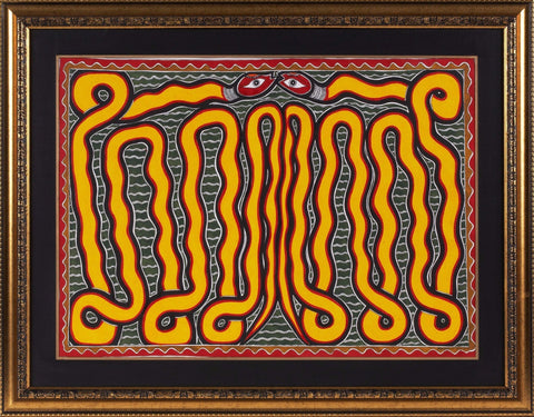 Madhubani Series MBF015-Turmeric Art