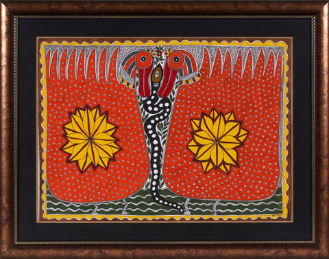 Madhubani Series MBF018-Turmeric Art