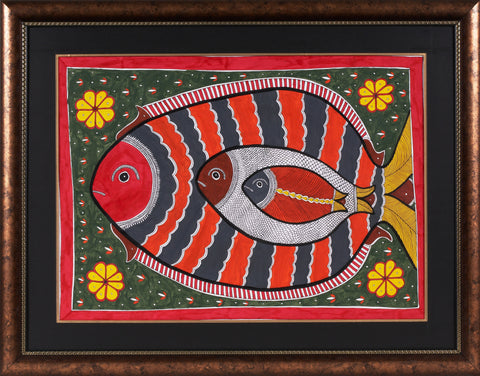 Madhubani Series MBF019-Turmeric Art