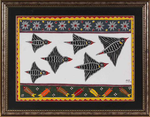 Madhubani Series MBF022-Turmeric Art