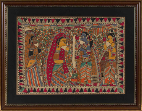 Madhubani Series MBF027-Turmeric Art