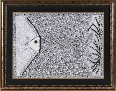 Madhubani Series MBF032-Turmeric Art