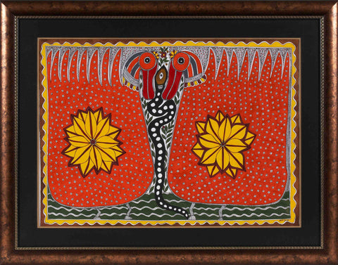Madhubani Series MBF040-Turmeric Art