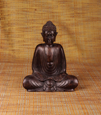 Ebony Buddha MK091 - Turmeric Art
