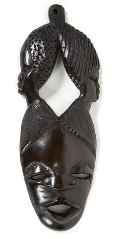 African Sculpture Of Mask AS00115 - Turmeric Art
