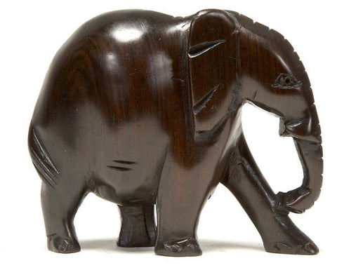 African Sculpture Of Elephant AS004 - Turmeric Art - 1