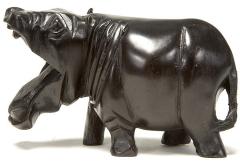 African Sculpture Of Rhino AS006 - Turmeric Art - 1