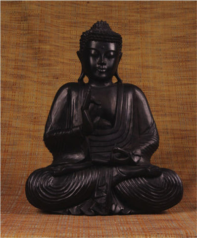 Buddha Sitting III in Ebony MK030-E - Turmeric Art