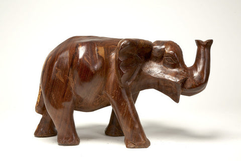 African Sculpture Of Elephant AS00044 - Turmeric Art