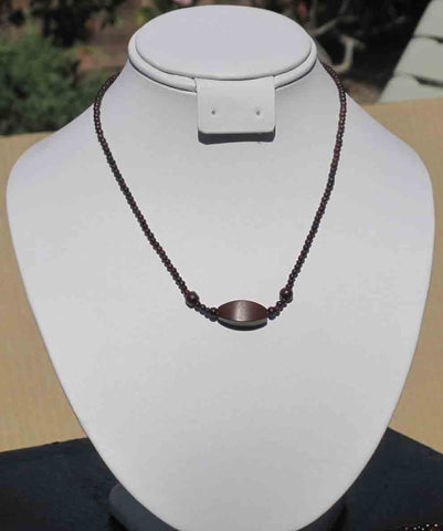 Red Sandal wood Beaded Necklace