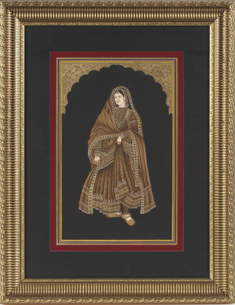 Queen  With Gold Embossing & Semi Precious Stone (Free Shipping)