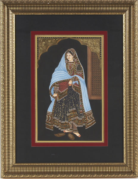 Queen With With Gold Embossing & Semi Precious Stone (Free Shipping)