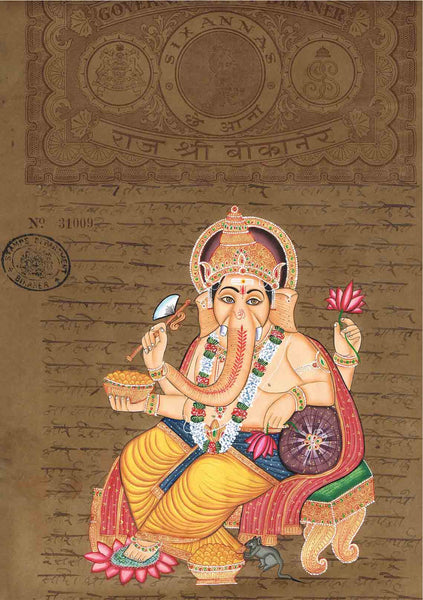 Antique Stamp AN010-Turmeric Art