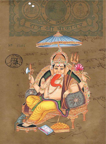 Antique Stamp AN012-Turmeric Art