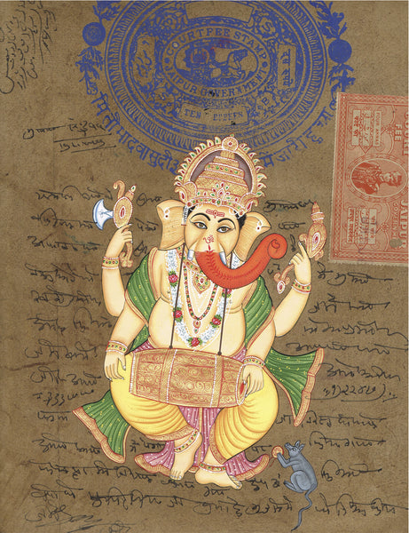 Antique Stamp AN015-Turmeric Art