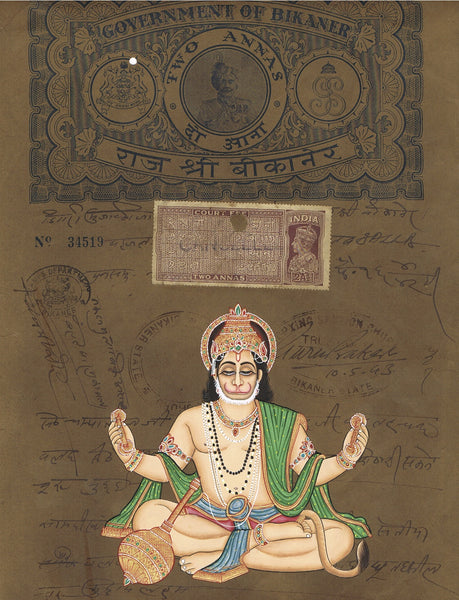 Antique Stamp AN016-Turmeric Art