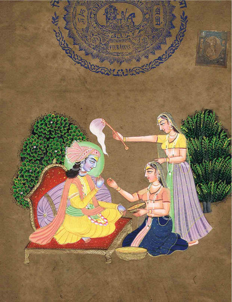 Antique Stamp AN03-Turmeric Art