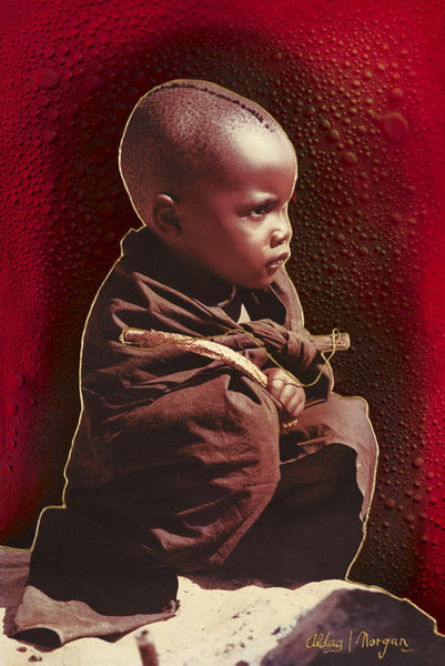 African Innocence Original Fine Arts Painting By Jeurgen Aldag - Turmeric Art