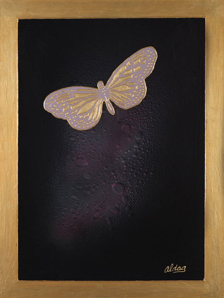 Jeurgen Aldag Original Painting Butterfly - Turmeric Art