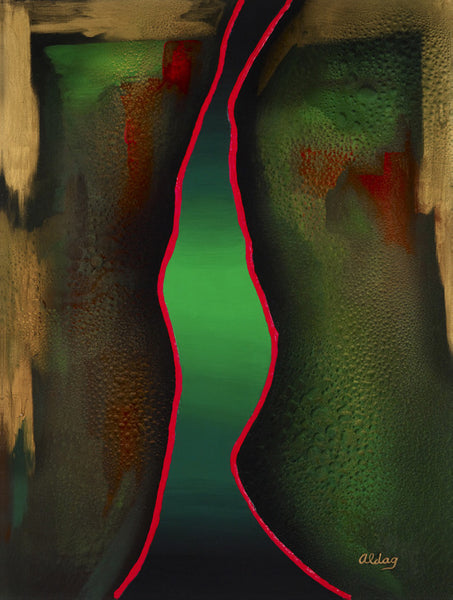 Nile Original Fine Arts Painting By Jeurgen Aldag - Turmeric Art