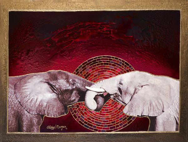 Two Become One Original Fine Arts Painting By Jeurgen Aldag - Turmeric Art